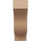 Ekena Millwork 11"W x 22"D x 33"H Classic Newport Rough Cedar Woodgrain TimberThane Corbel, Primed Tan CORUR11X22X33NEWRCPR - alternate 3
